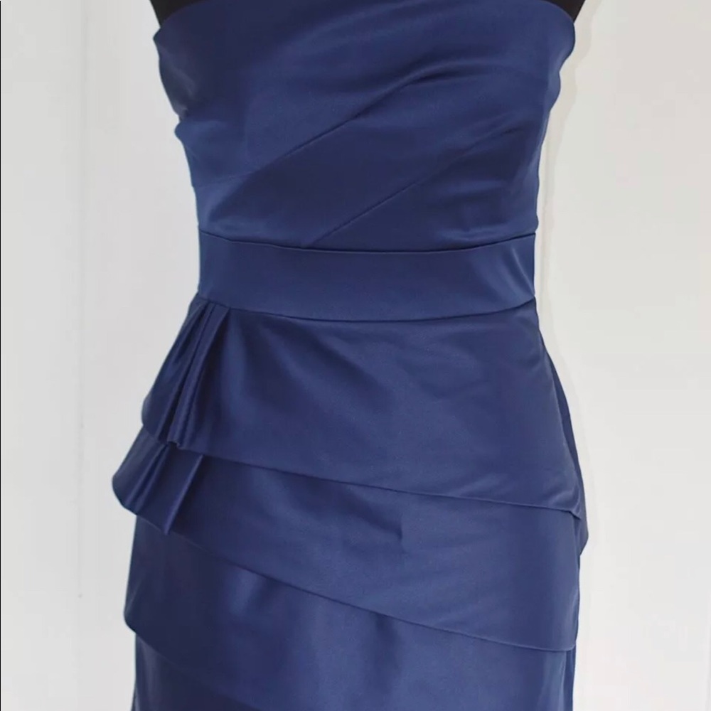 Gorgeous Max & Cleo Royal Blue Strapless Dress Sz4 - Picture 3 of 12